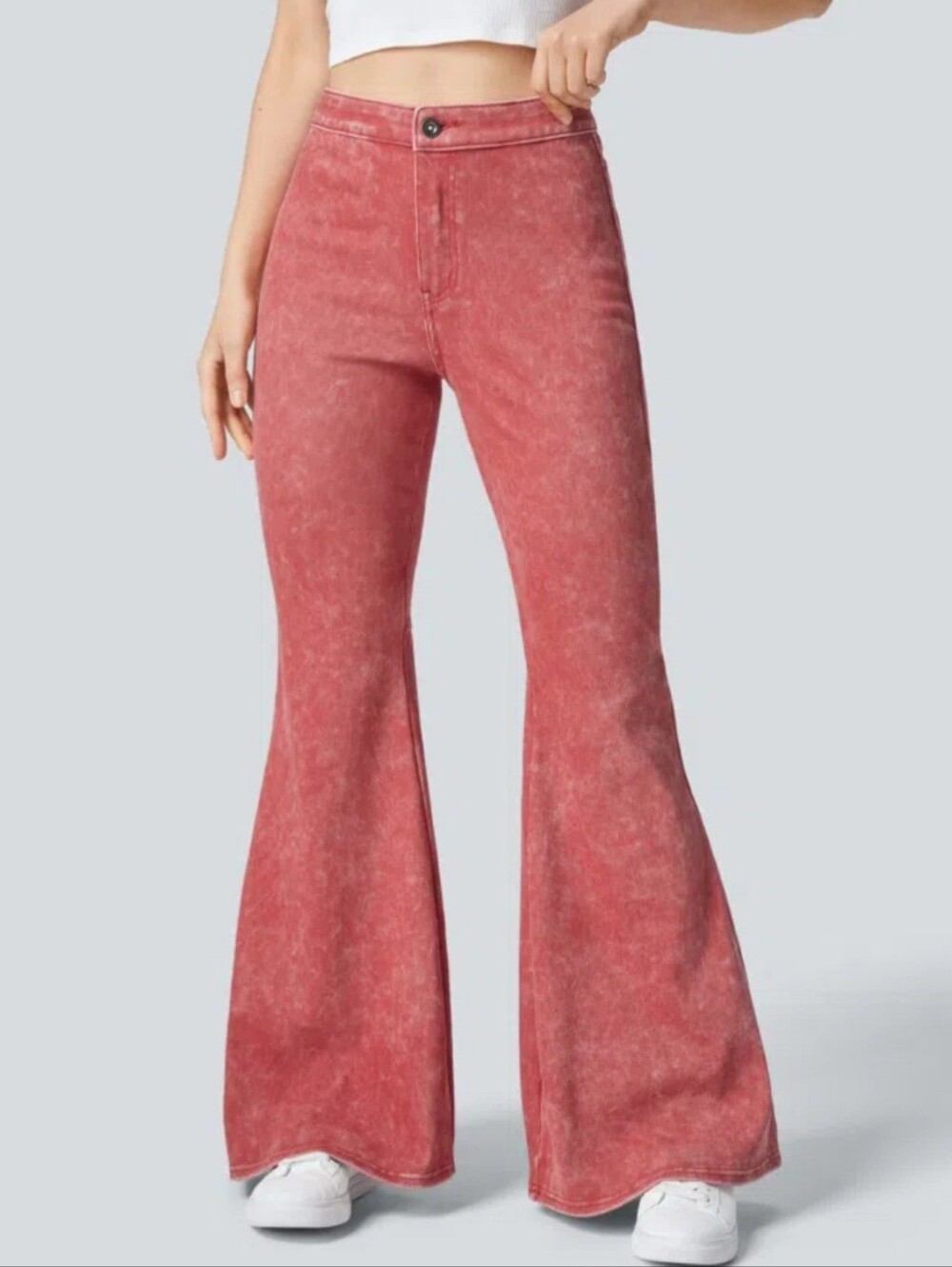 HALARA High Waisted Stretch Flare Jeans